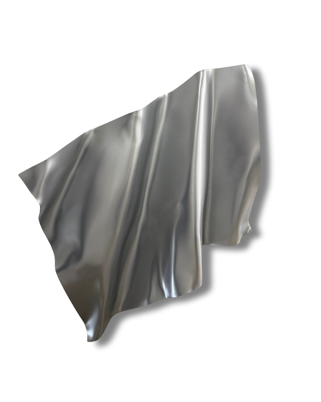 Chrome Matte Silver 3D Wall Sculpture