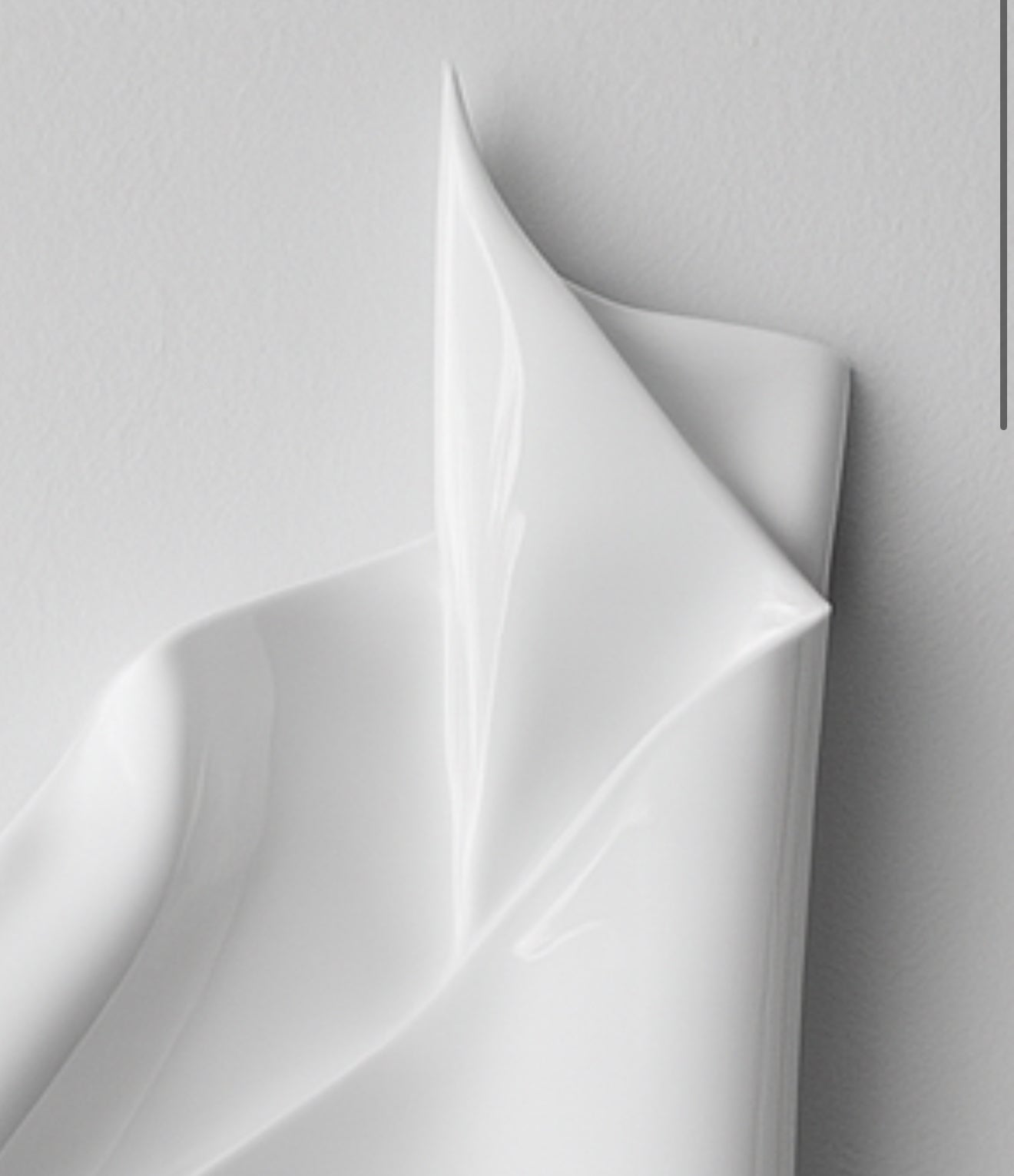 White Beach Gloss 3D wall sculpture