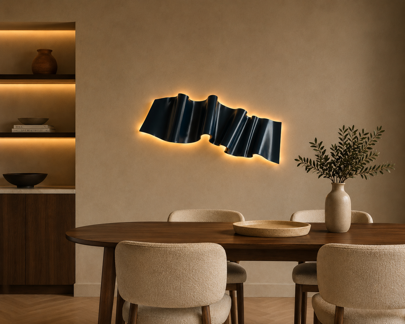 Ribbon 3D wall Sculpture