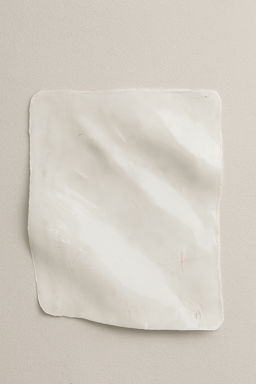Unfolded Gloss White 3D Wall Sculpture
