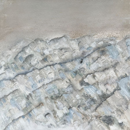 3D beach textured art on canvas