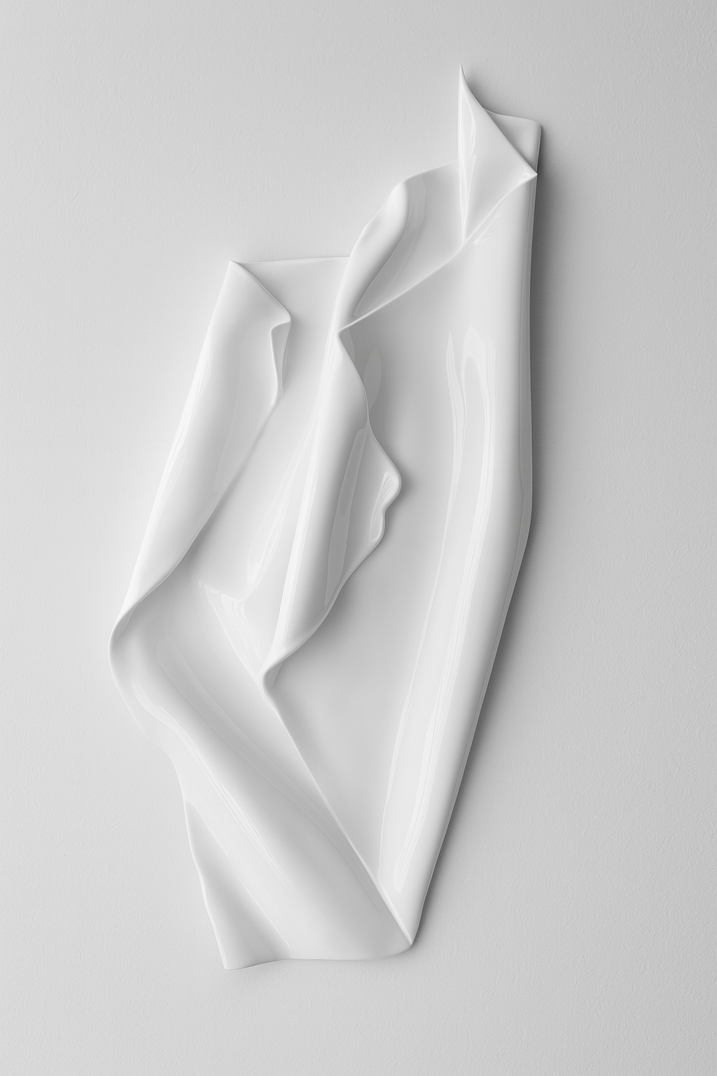 White Beach Gloss 3D wall sculpture