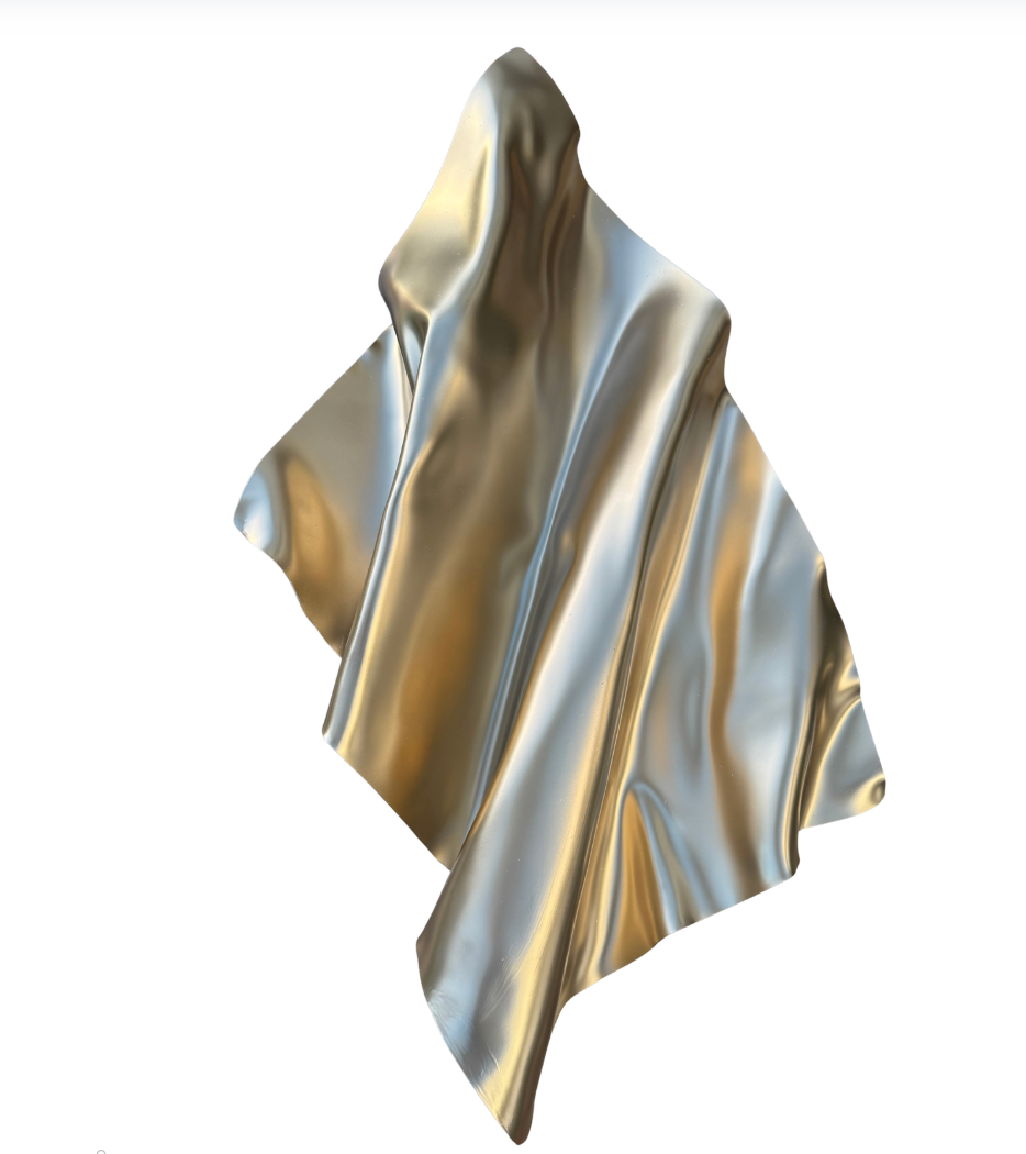 3D Chrome Gold Wall Sculpture