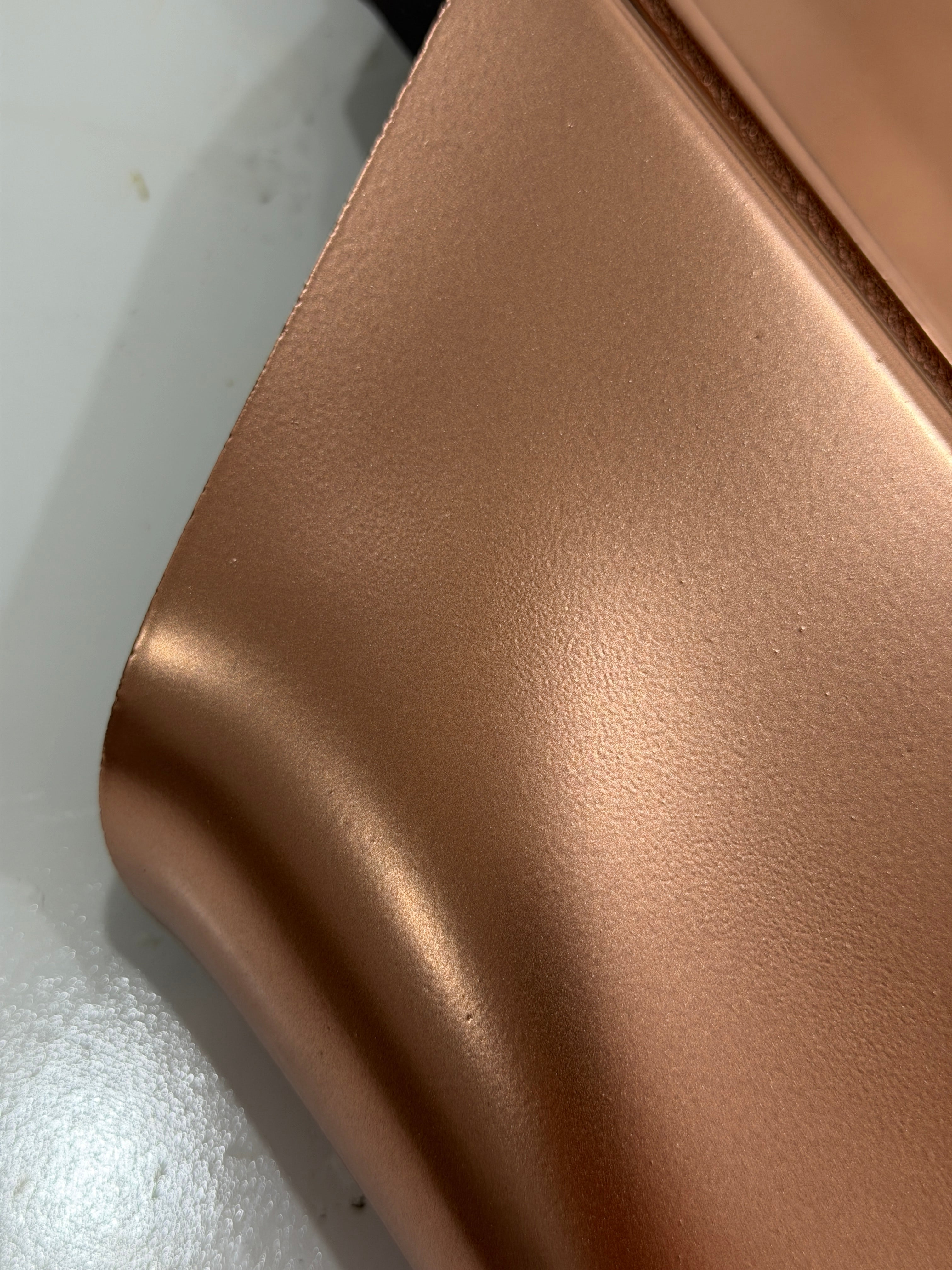 Copper Chrome Geometric Sculpture