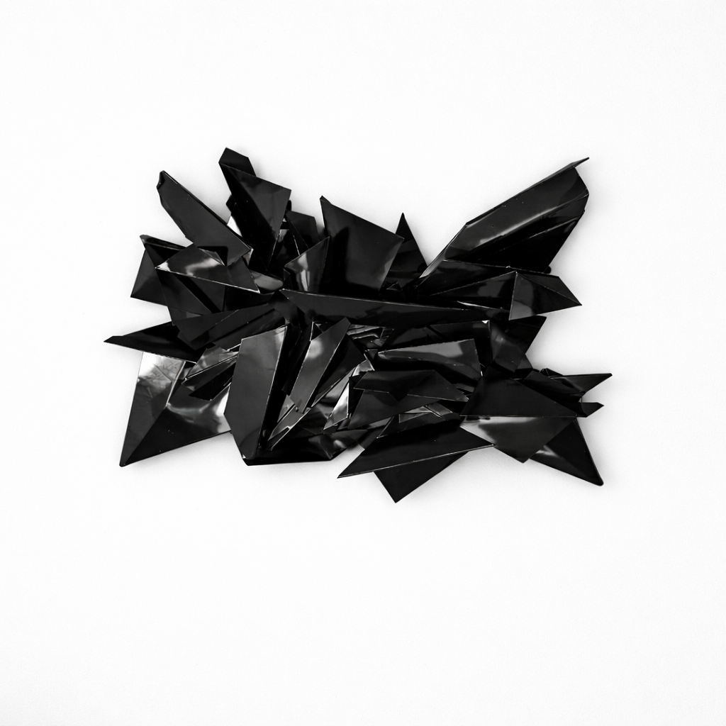 CUSTOM Origami 3D Wall Sculpture - Gloss Black
