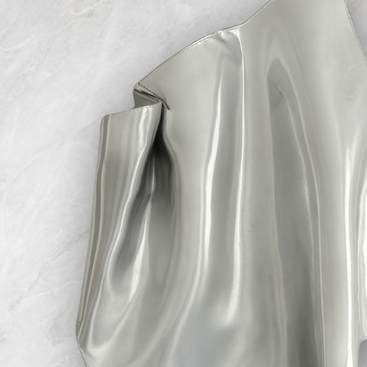 3D Chrome Silver Wall Sculpture