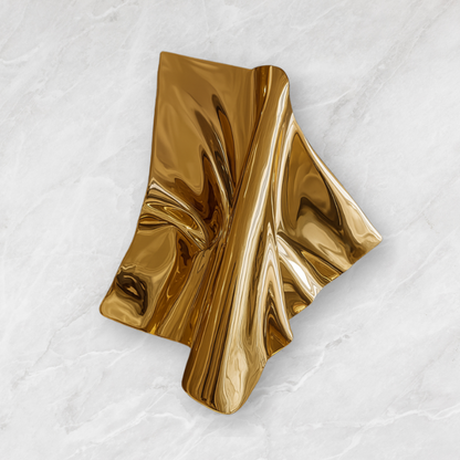 Sarah Chrome Gold Wall Sculpture