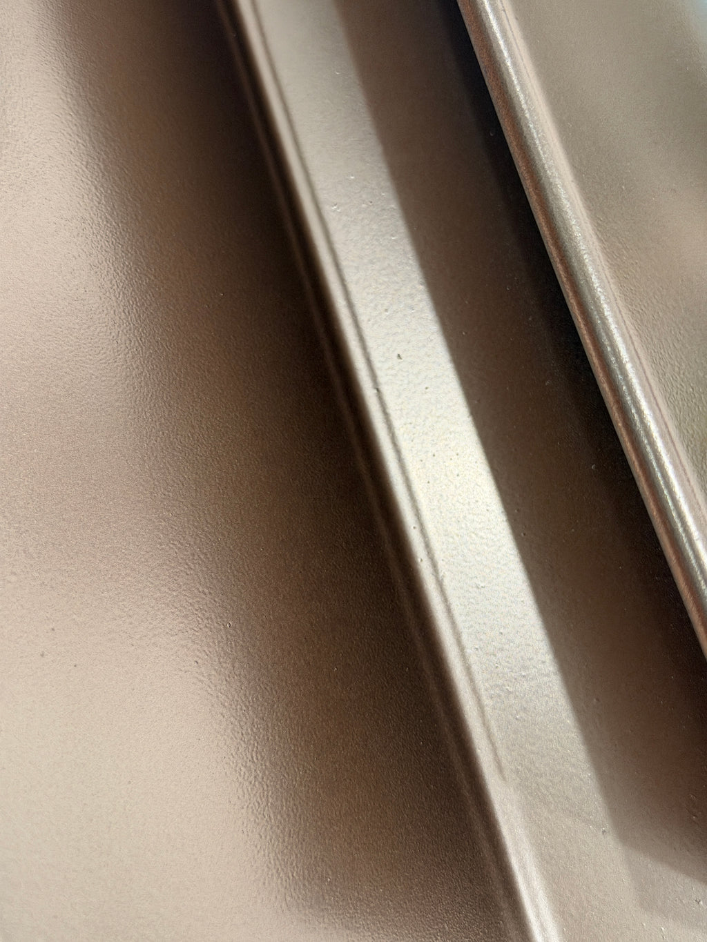 Copper Chrome Geometric Sculpture