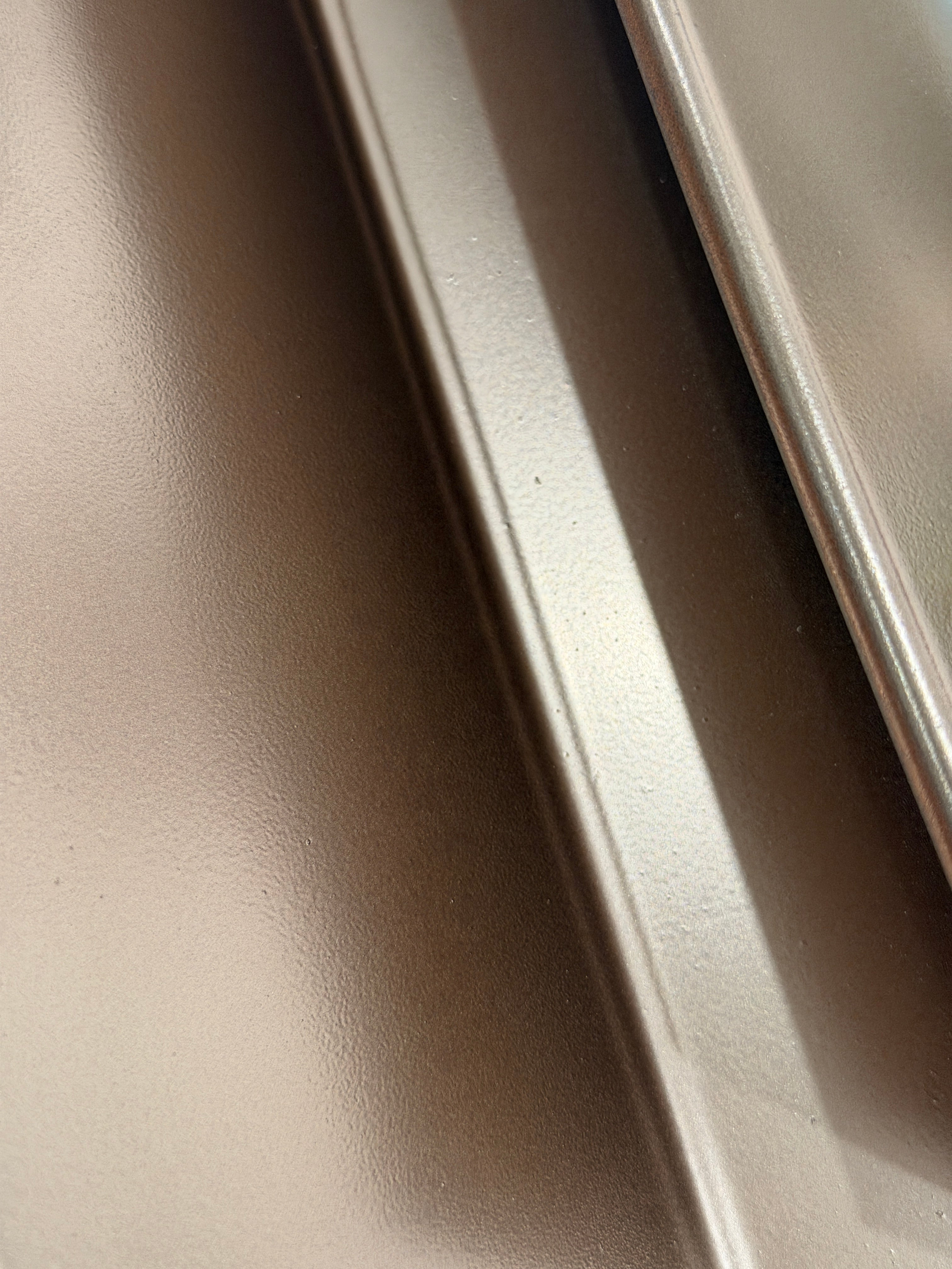 Copper Chrome Geometric Sculpture