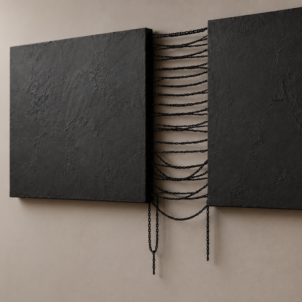 Chained v4 wall sculpture