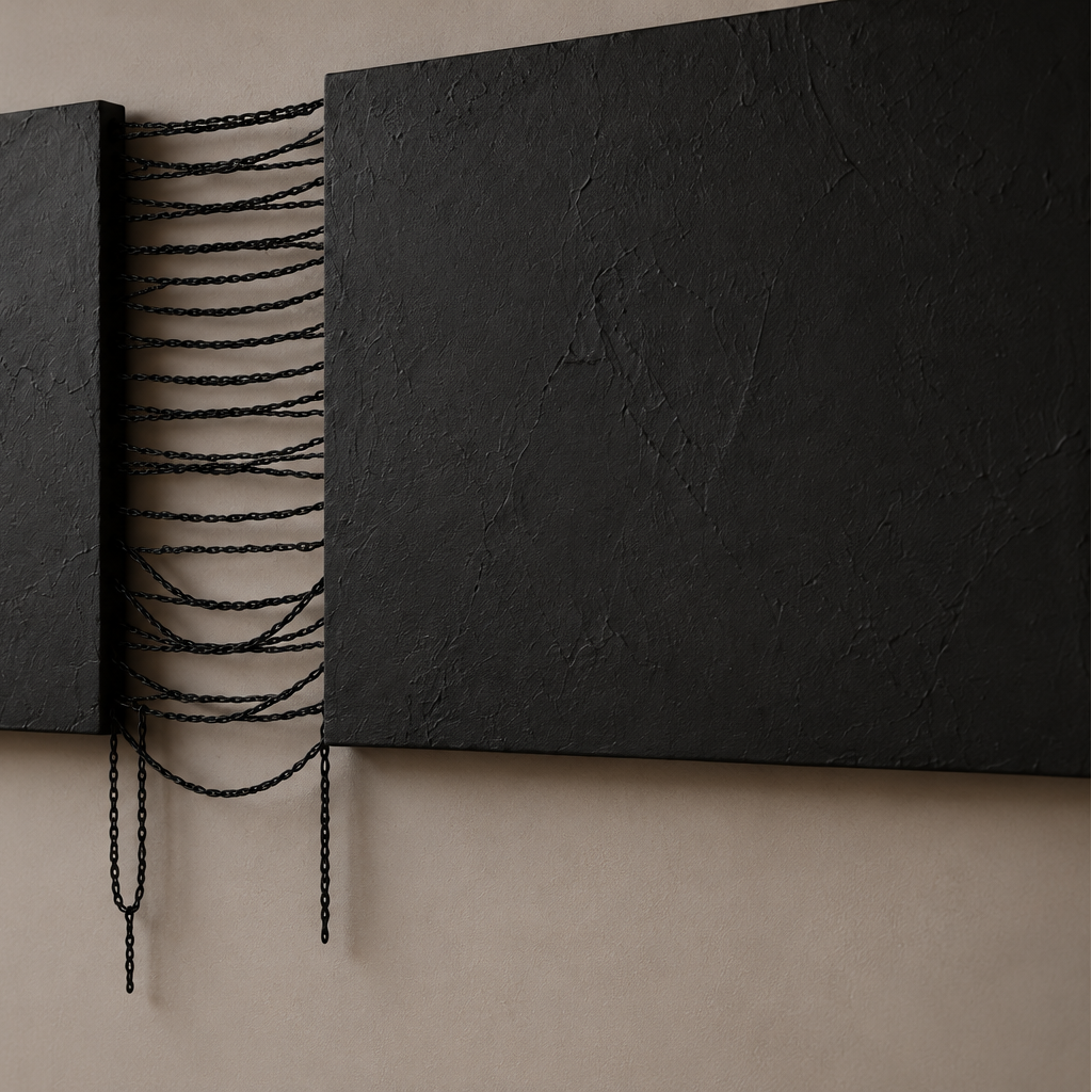 Chained v4 wall sculpture