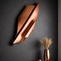 Copper Chrome Geometric Sculpture
