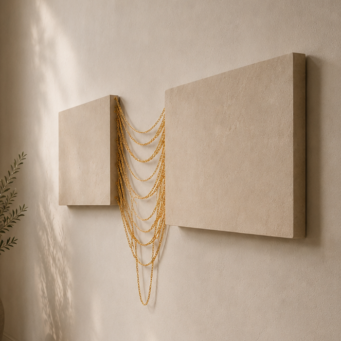 Chained v3 wall sculpture