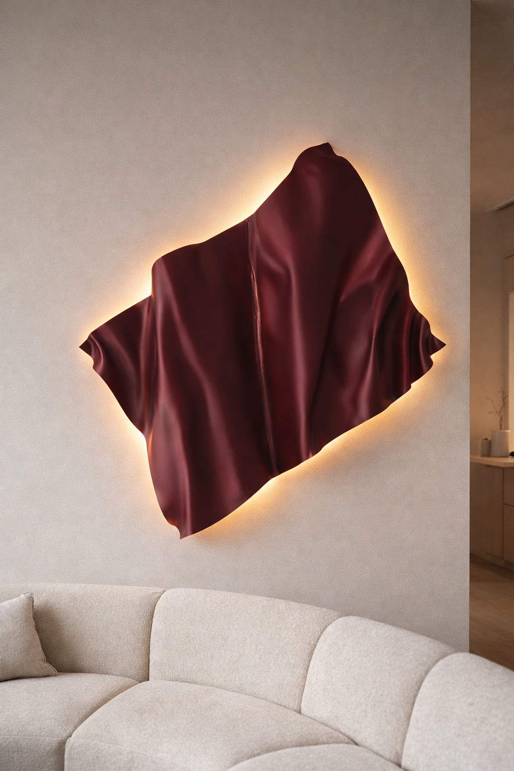 Burgundy Annabelle Sculpture