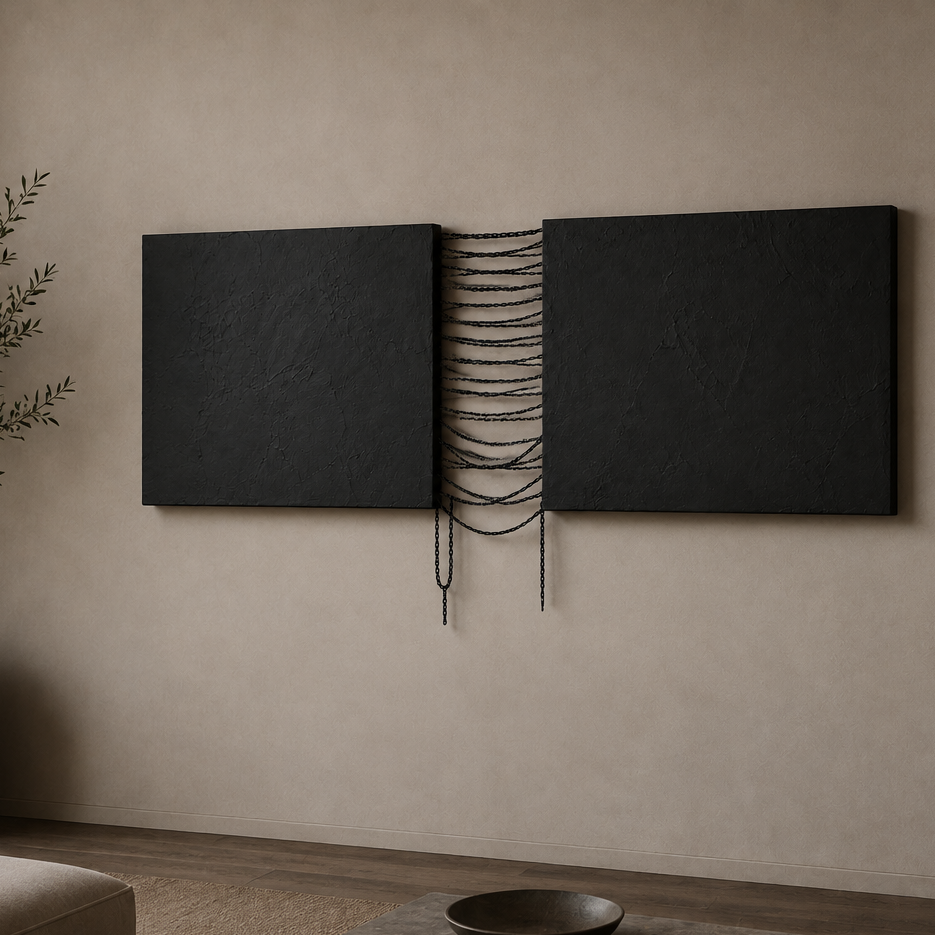 Chained v4 wall sculpture