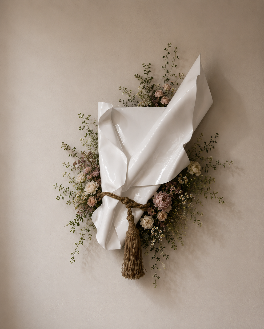 Tassel bouquet sculpture