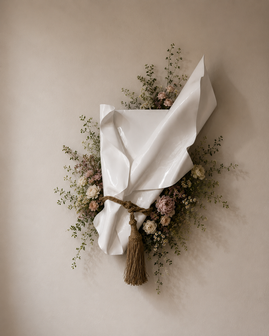 Tassel bouquet sculpture