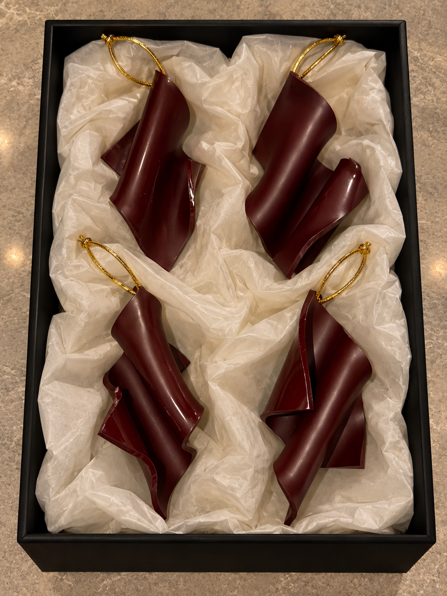 Christmas Decorations box 1 burgundy