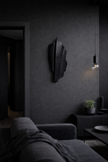 Noir Geometric 3D Wall Sculpture