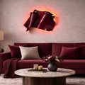 Burgundy Curve Sculpture (Gloss)