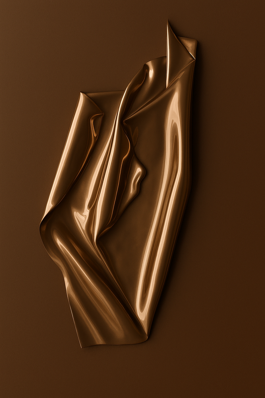 Metallic 3D wall sculpture