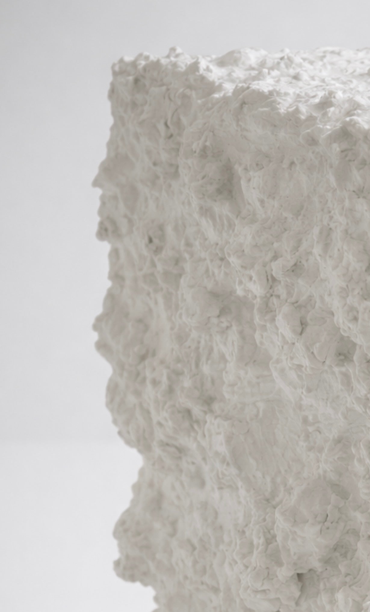 Plaster Textured Plinth Planter