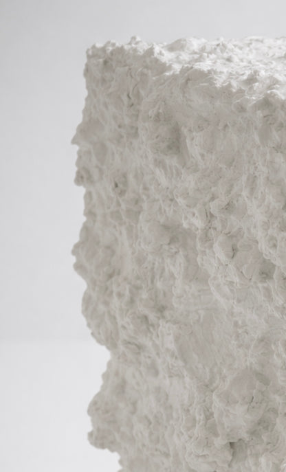 Plaster Textured Plinth Planter