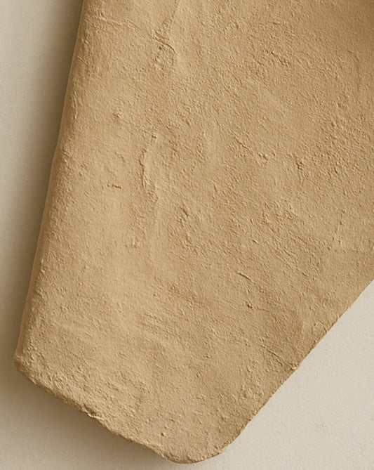 Fold Beige Textured 3D Wall Sculpture