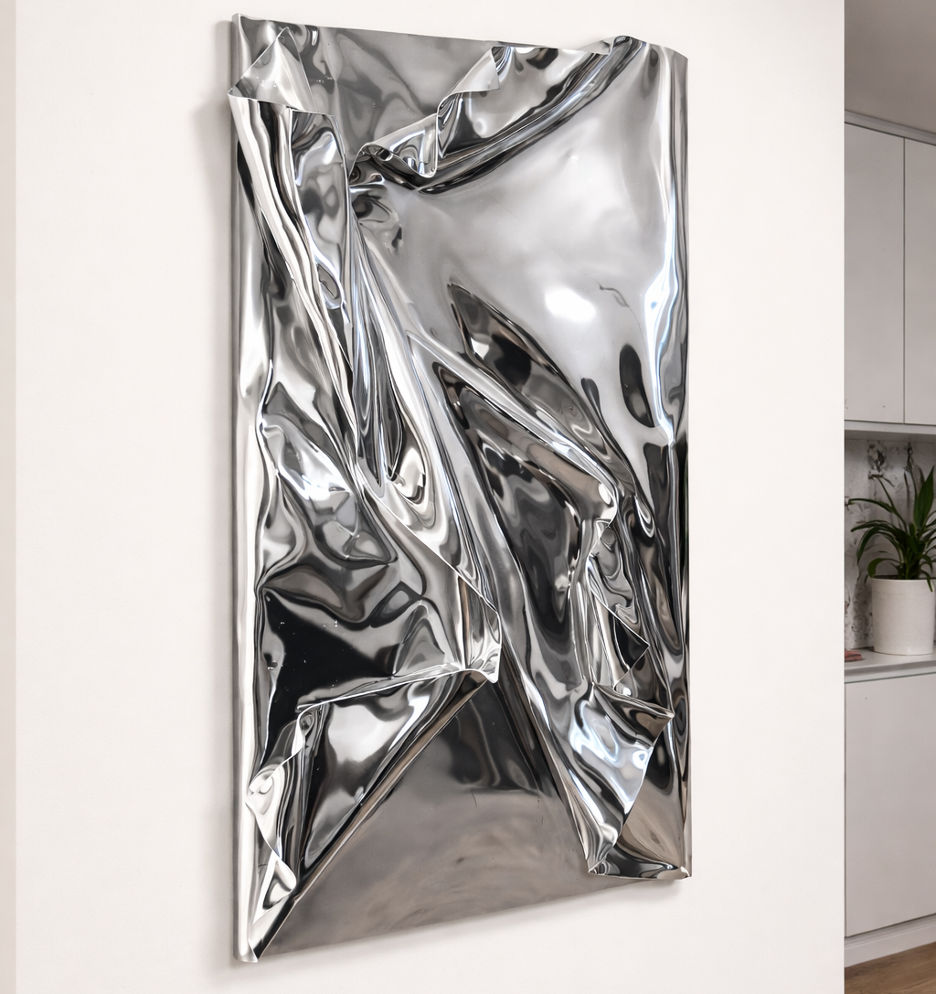 Chrome Fold Sculpture