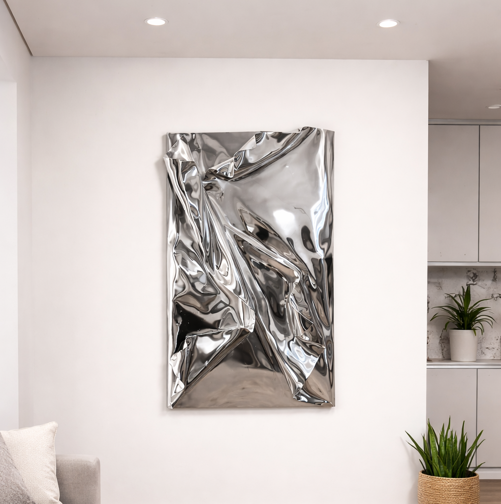 Chrome Fold Sculpture