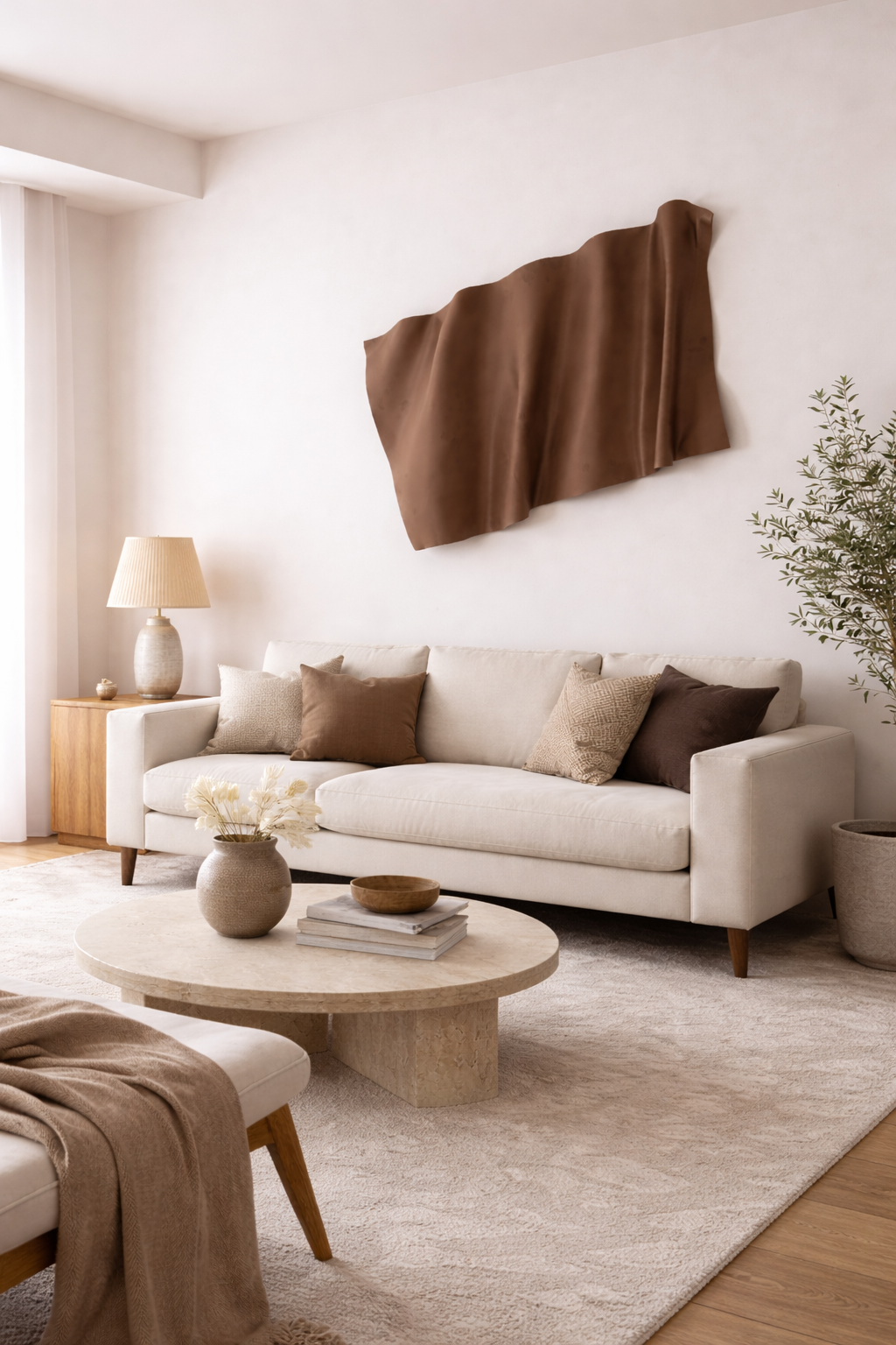 Mocha Annabelle Wall Sculpture