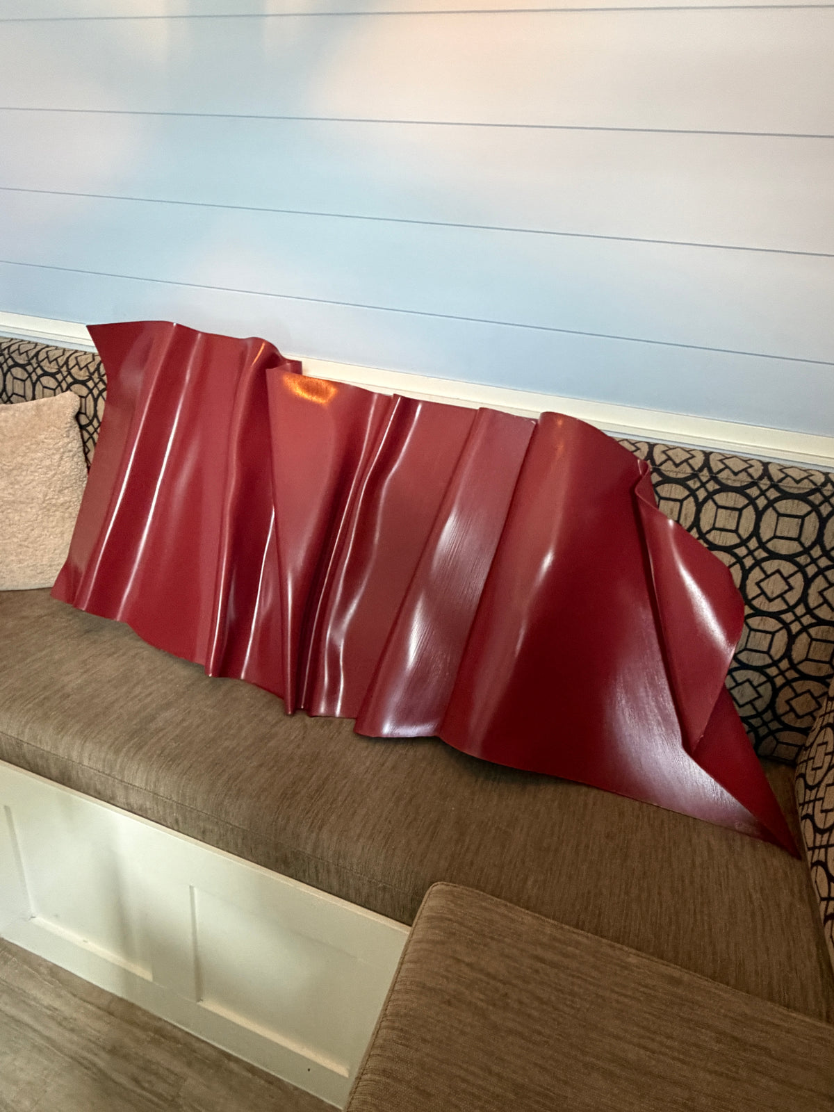 Miley Burgundy 3D Wall Sculpture