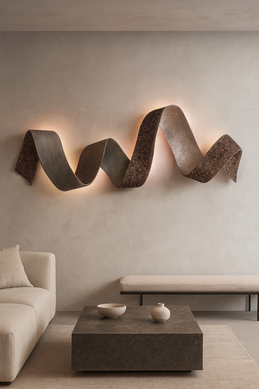 3D Ribbon Wall Sculpture
