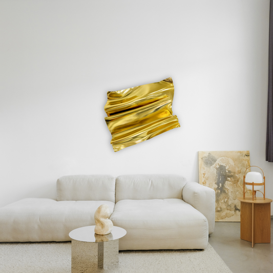 Metallic Gold 3D Wall Sculpture