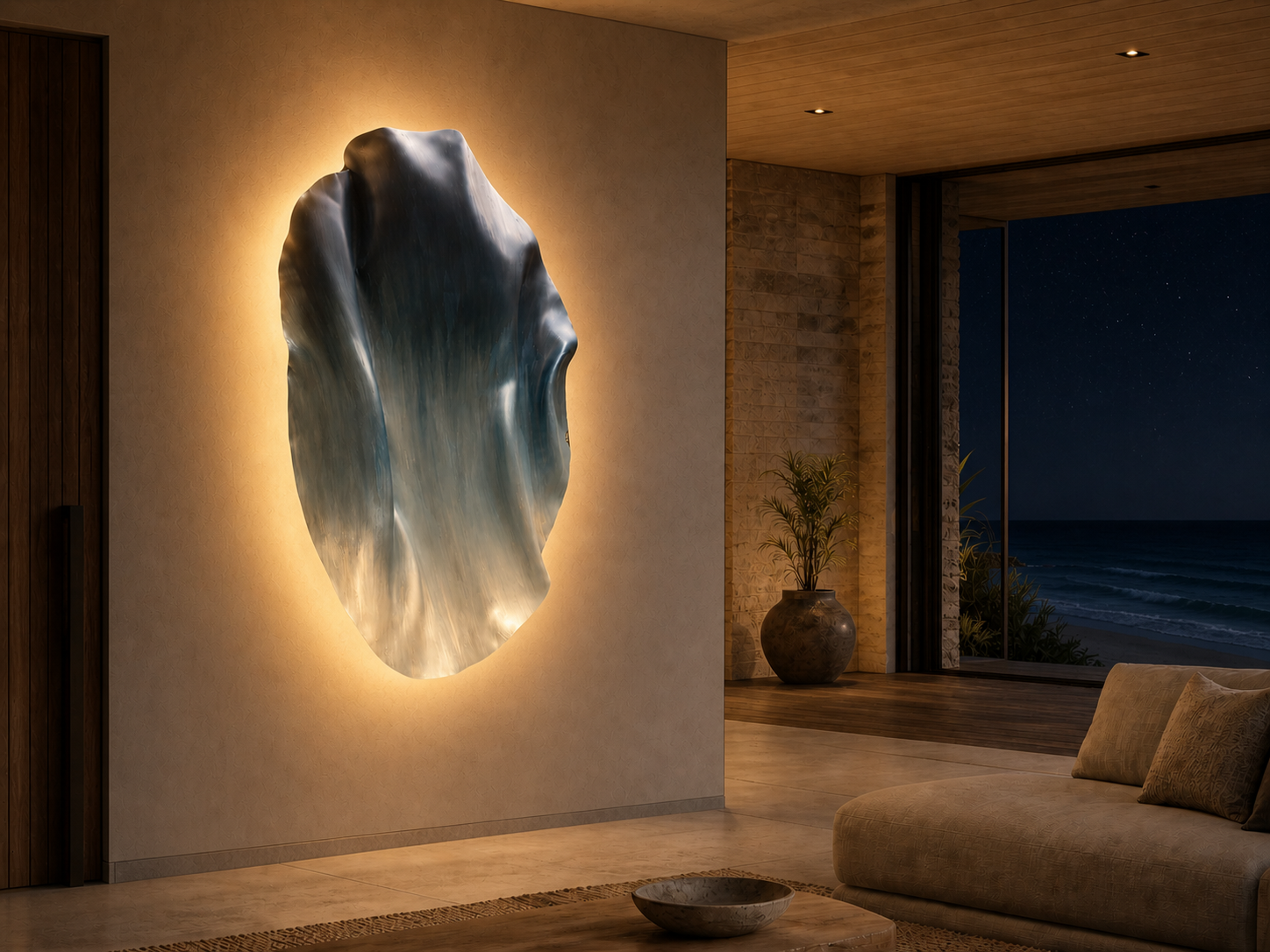 Drift rounded 3D Wall Sculpture