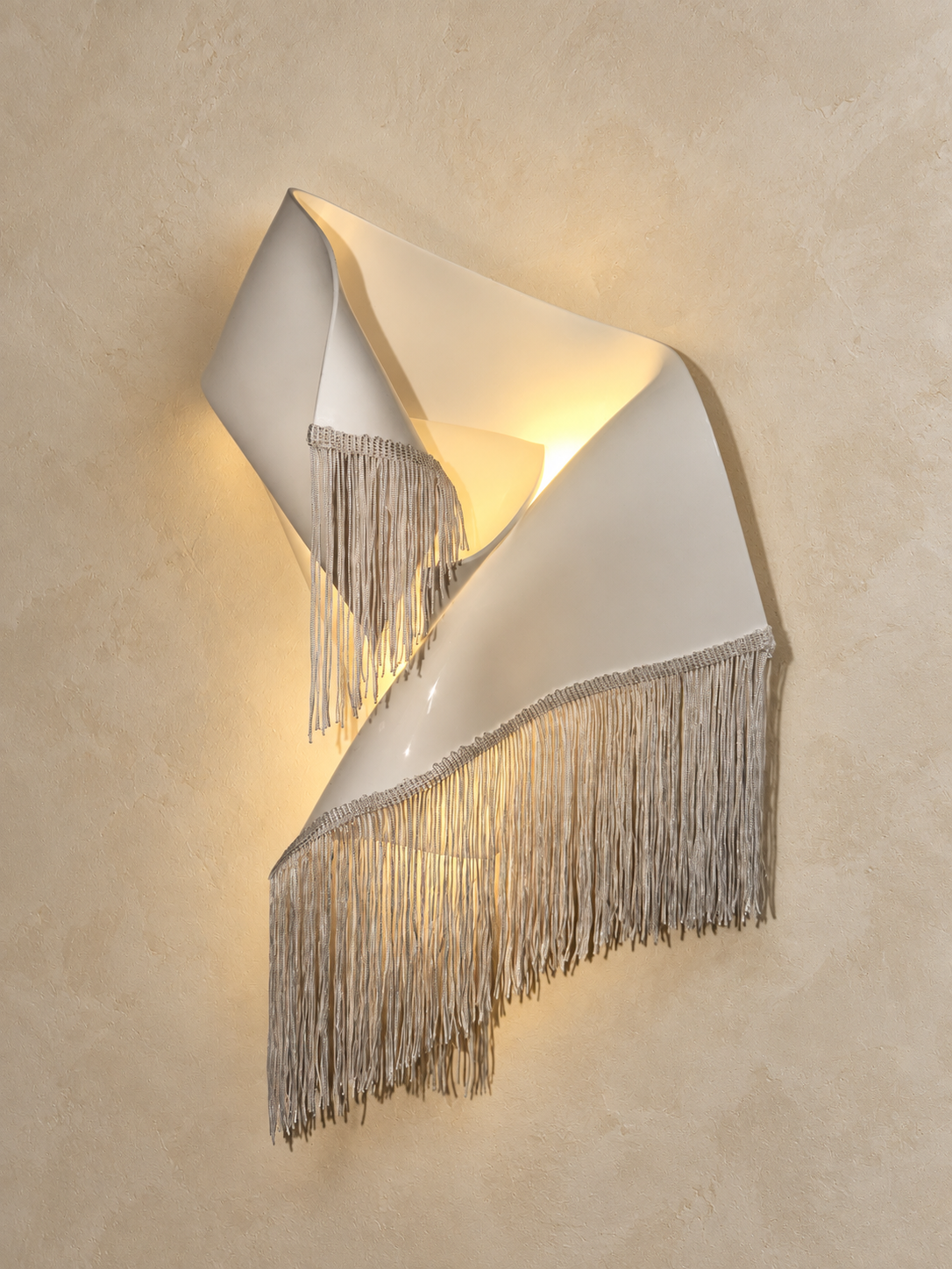 Tassel heart wall sconce