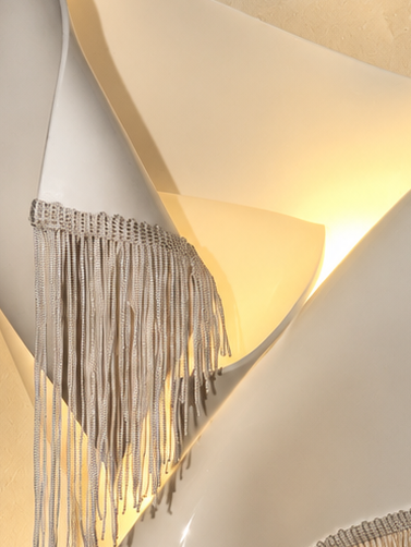 Tassel heart wall sconce