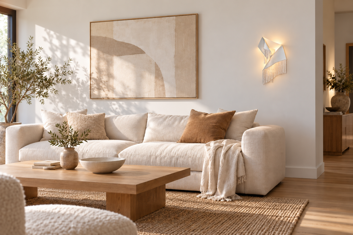 Tassel heart wall sconce