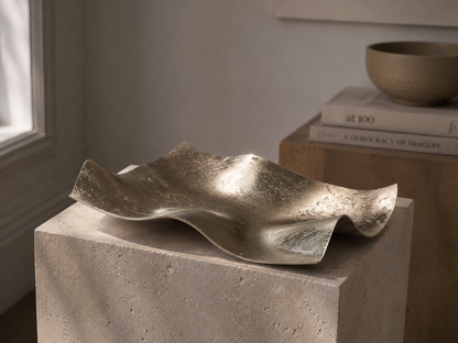 Antique Silver Wavy Bowl