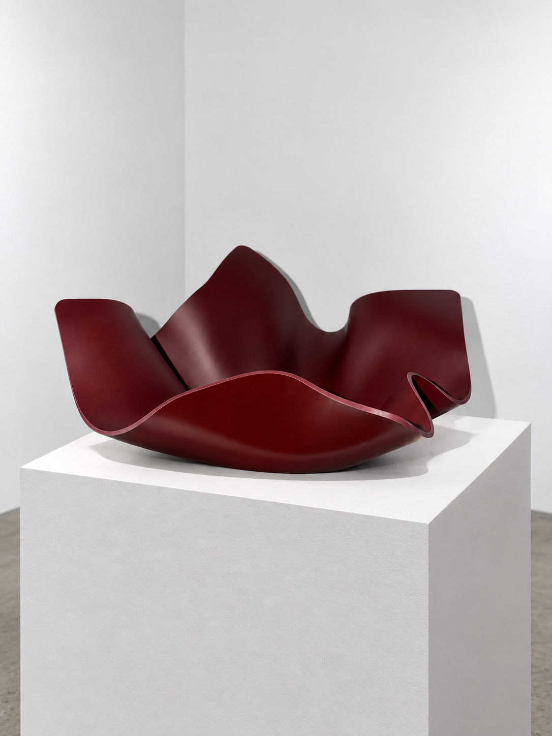 Matte Gloss Burgundy Bowl