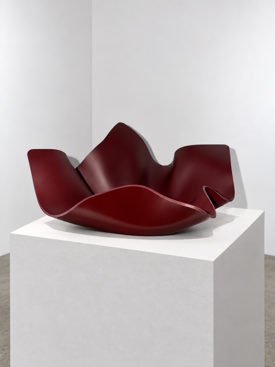 Matte Gloss Burgundy Bowl