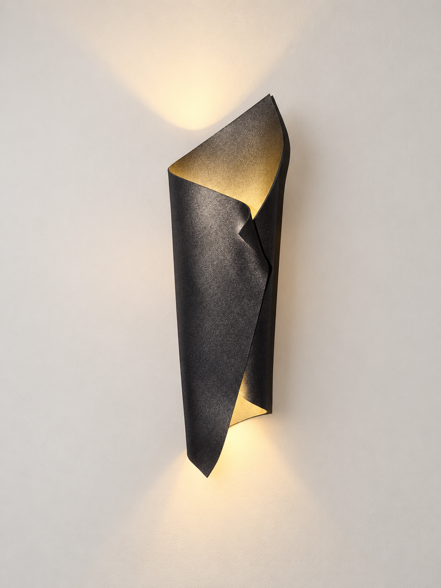 Silver Curved Sconce