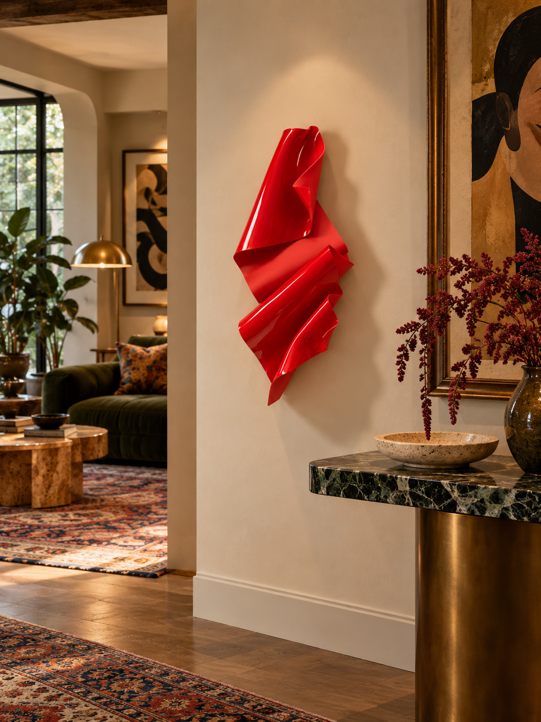Ruby 3D wall Sculpture
