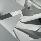 CUSTOM Origami 3D Wall Sculpture - Gloss White