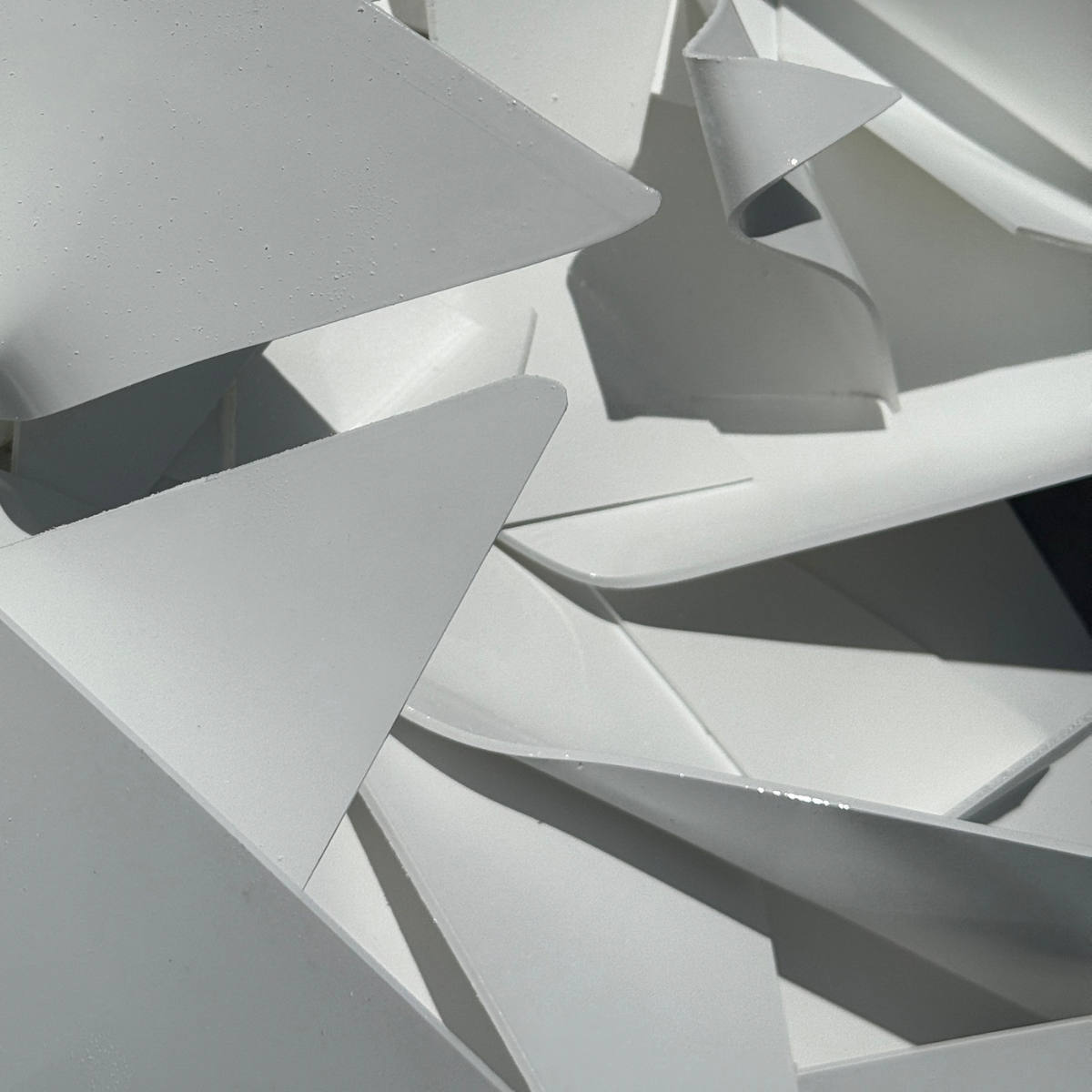CUSTOM Origami 3D Wall Sculpture - Gloss White