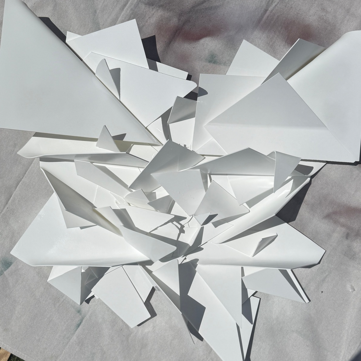 CUSTOM Origami 3D Wall Sculpture - Gloss White