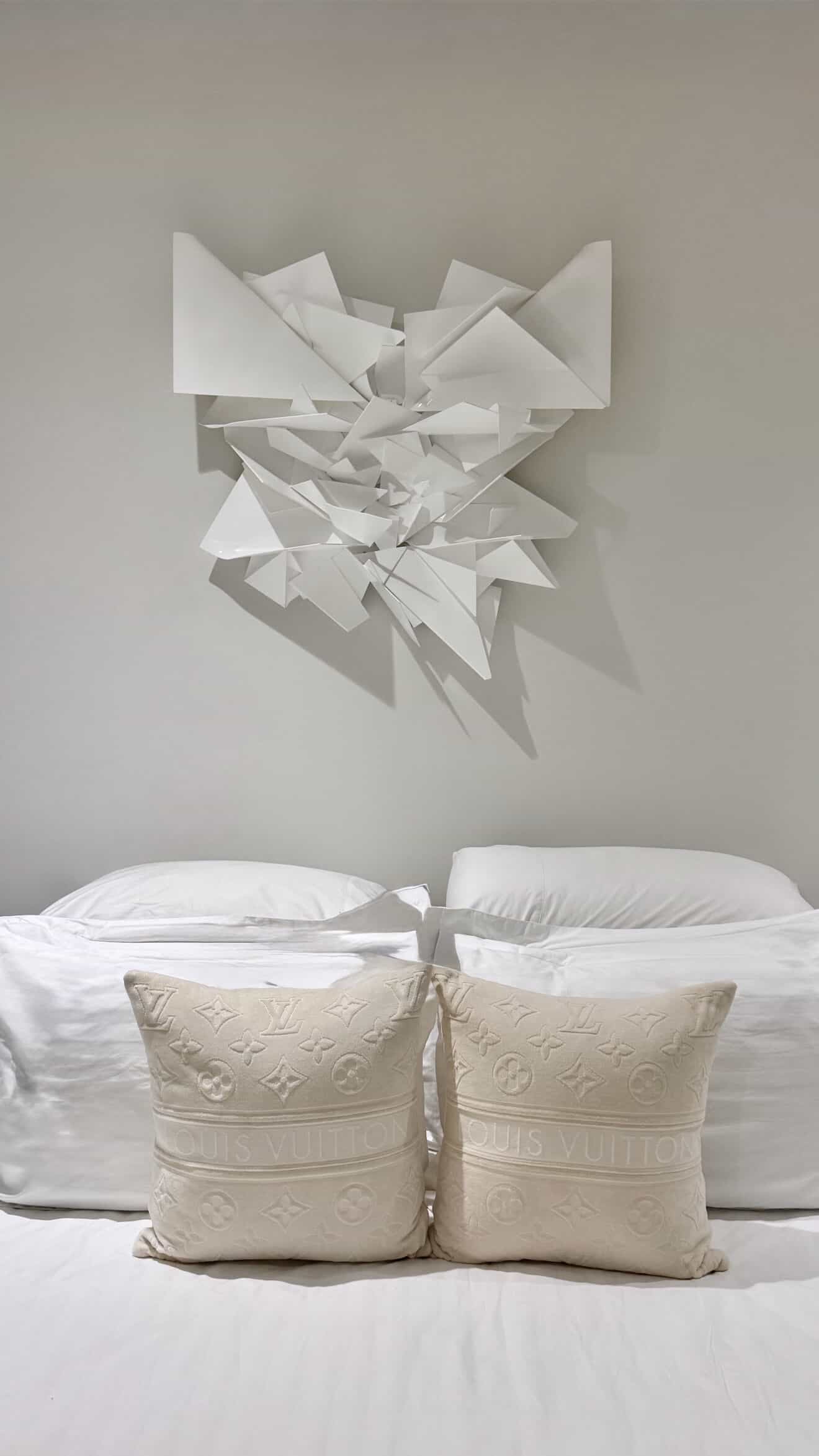 CUSTOM Origami 3D Wall Sculpture - Gloss White