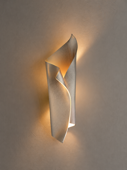Silver Curved Sconce
