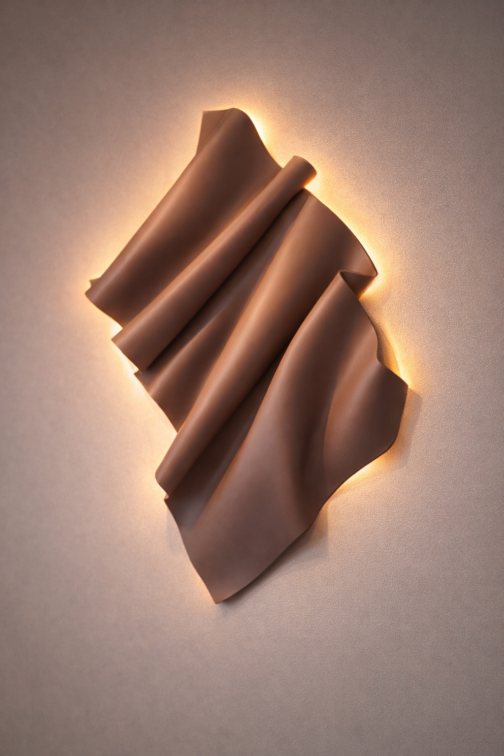 Matte Flow 3D Wall Sculpture