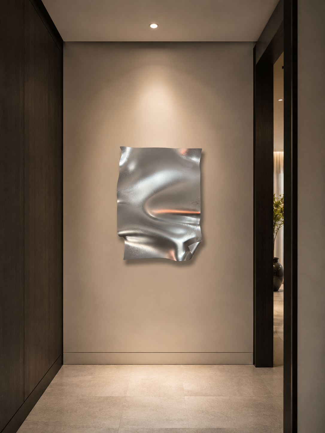 Mirror Chrome 3D Wall Sculpture